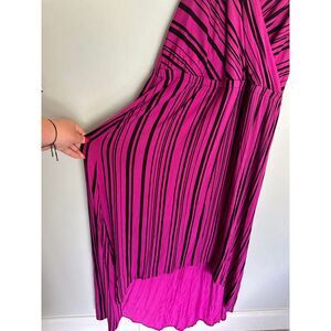 APT.9 Beautiful Pink &‎ Black Stripe Dress Super Soft & Floaty Size XL
